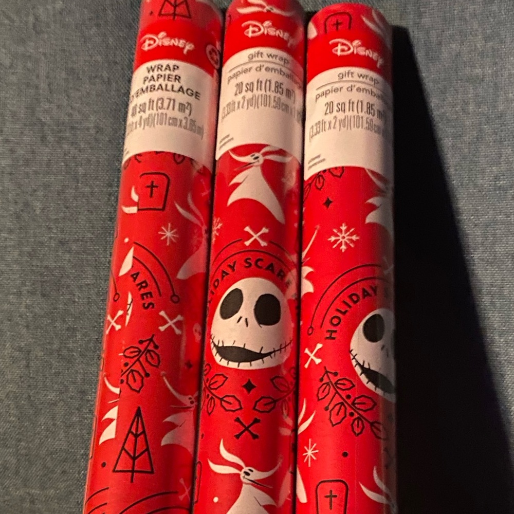 Nightmare before Christmas wrapping paper